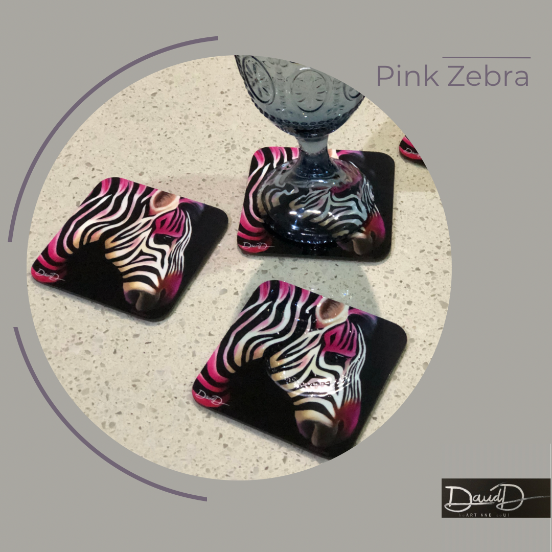 Pink Zebra (set of 4)