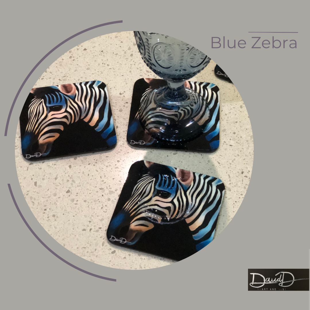 Blue Zebra (set of 4)