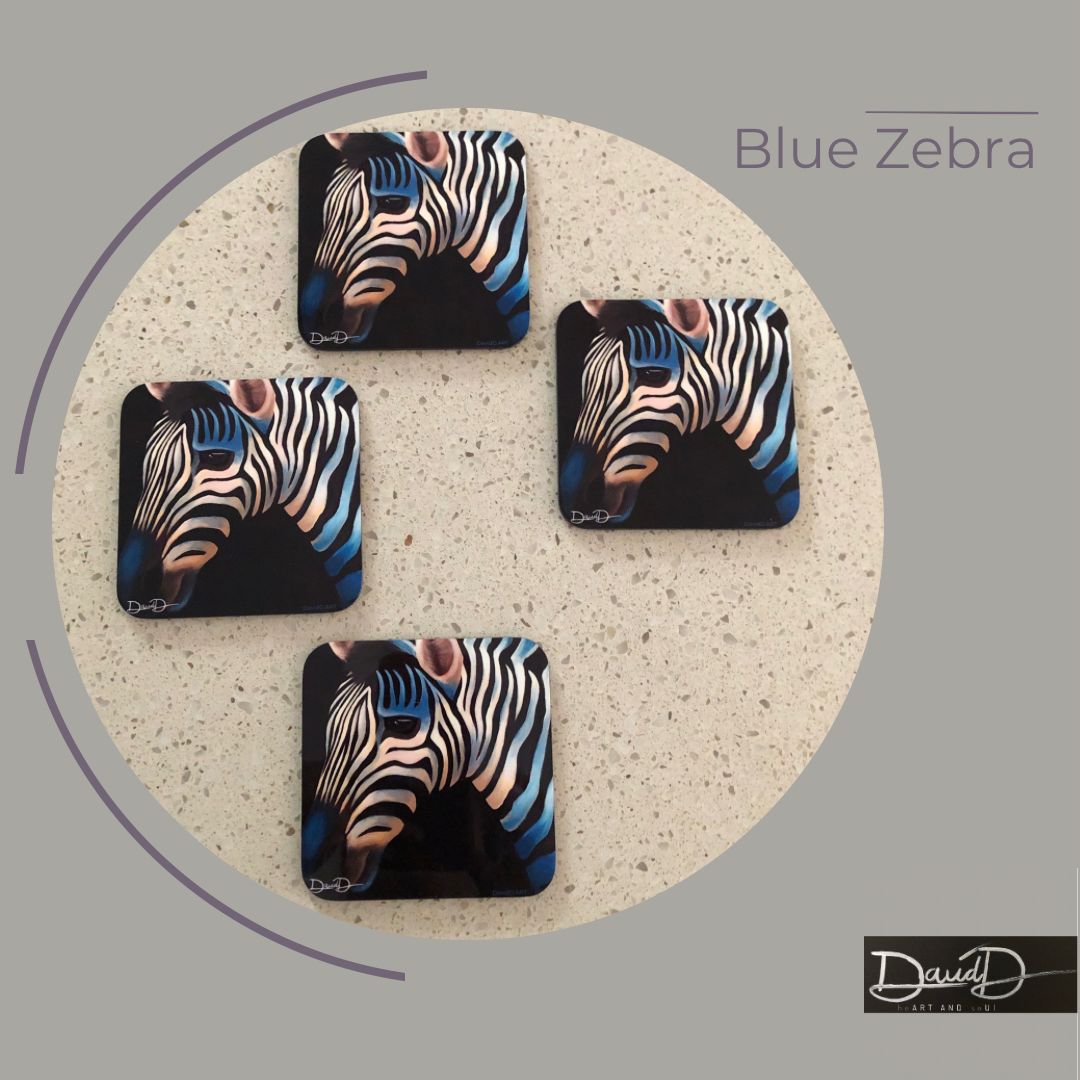 Blue Zebra (set of 4)