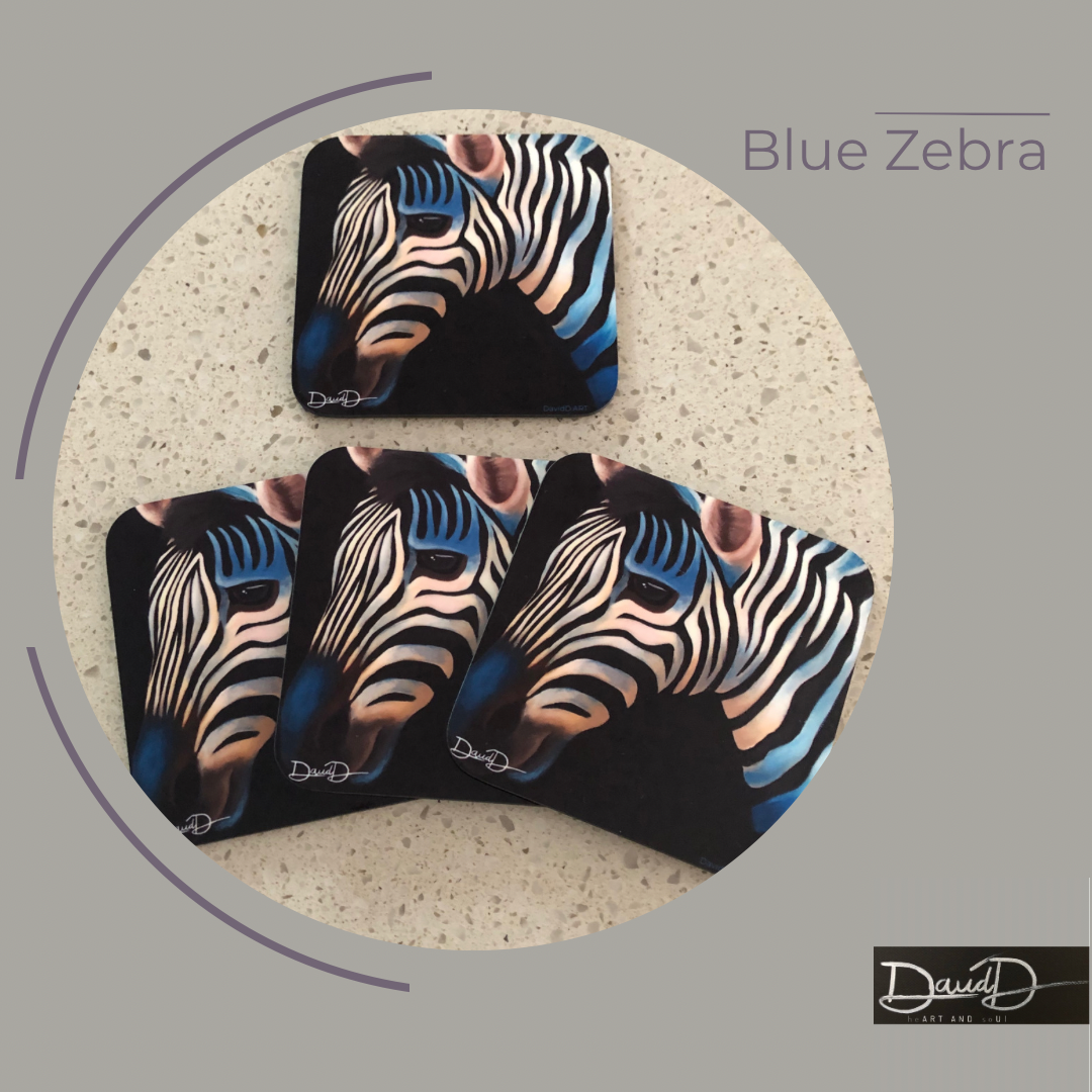 Blue Zebra (set of 4)