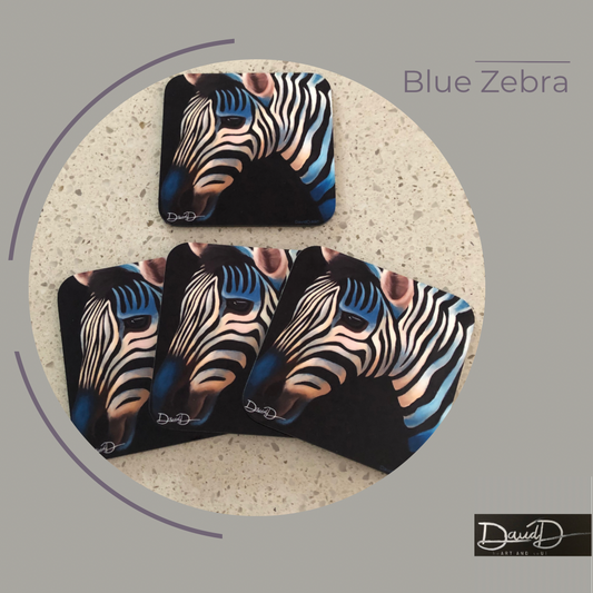 Blue Zebra (set of 4)